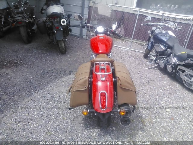 56KMSB004G3106381 - 2016 INDIAN MOTORCYCLE CO. SCOUT RED photo 6