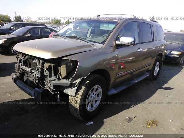 5N1AA08B44N711616 - 2004 NISSAN ARMADA SE/LE GOLD photo 2