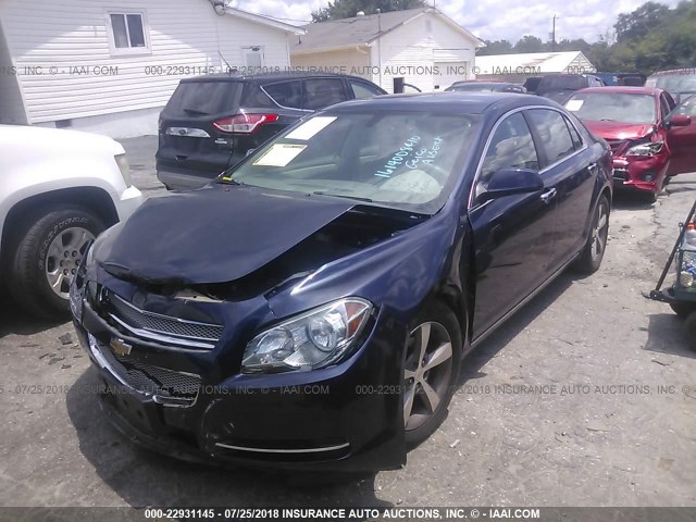 1G1ZC5E13BF237863 - 2011 CHEVROLET MALIBU 1LT მუქი ლურჯი ფოტო 2