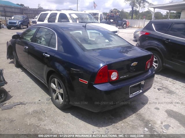 1G1ZC5E13BF237863 - 2011 CHEVROLET MALIBU 1LT მუქი ლურჯი ფოტო 3