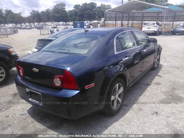 1G1ZC5E13BF237863 - 2011 CHEVROLET MALIBU 1LT მუქი ლურჯი ფოტო 4