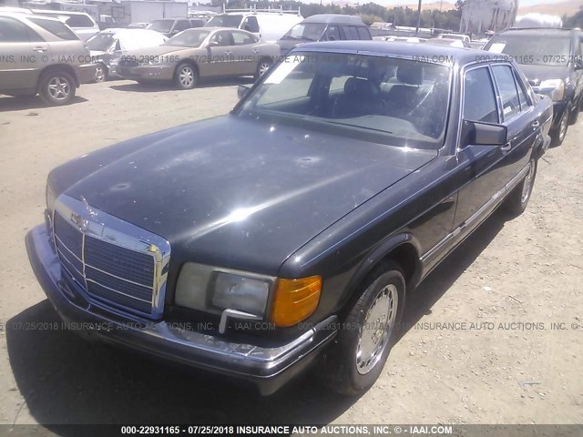 WDBCA24D1MA559087 - 1991 MERCEDES-BENZ 300 SE BLACK photo 2