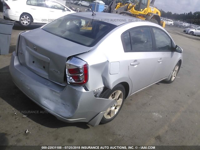 3N1AB61E27L715745 - 2007 NISSAN SENTRA 2.0/2.0S/2.0SL SILVER photo 4