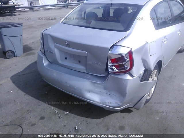 3N1AB61E27L715745 - 2007 NISSAN SENTRA 2.0/2.0S/2.0SL SILVER photo 6