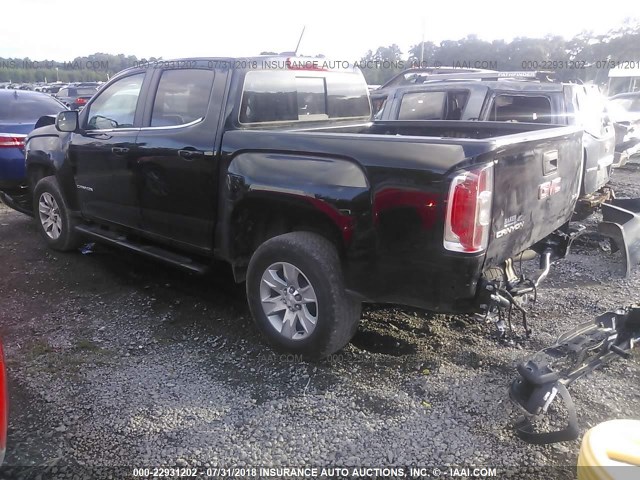 1GTG5CE34G1368741 - 2016 GMC CANYON SLE BLACK photo 3