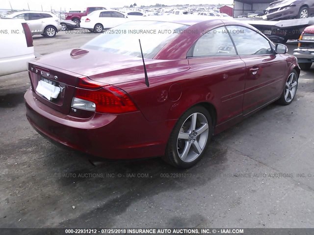 YV1672MC9BJ107559 - 2011 VOLVO C70 T5 RED photo 4