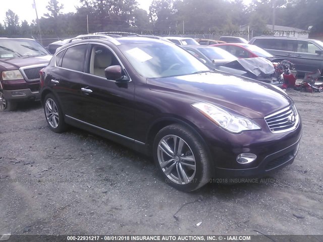 JN1AJ0HP4BM801984 - 2011 INFINITI EX35 JOURNEY MAROON photo 1