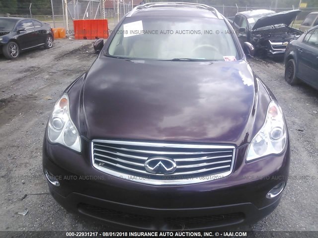 JN1AJ0HP4BM801984 - 2011 INFINITI EX35 JOURNEY MAROON photo 6