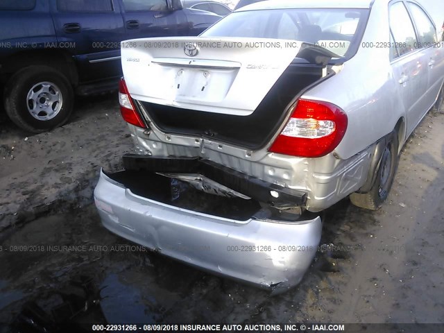 4T1BE32K62U519586 - 2002 TOYOTA CAMRY LE/XLE/SE ვერცხლისფერი ფოტო 6