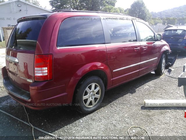 2A8HR54159R678859 - 2009 CHRYSLER TOWN & COUNTRY TOURING MAROON photo 4
