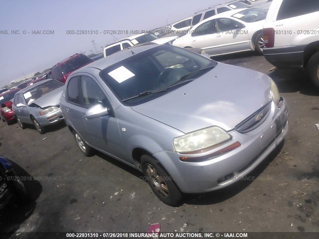 KL1TD56626B548242 - 2006 CHEVROLET AVEO LS SILVER photo 1