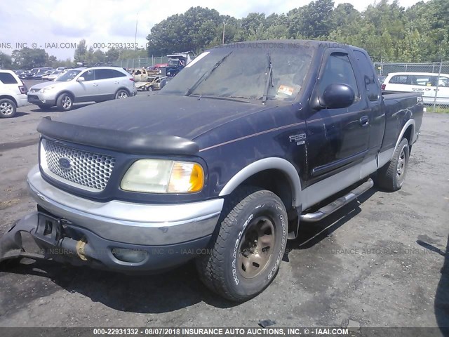 1FTPX28L5XNB81002 - 1999 FORD F250 BLUE photo 2