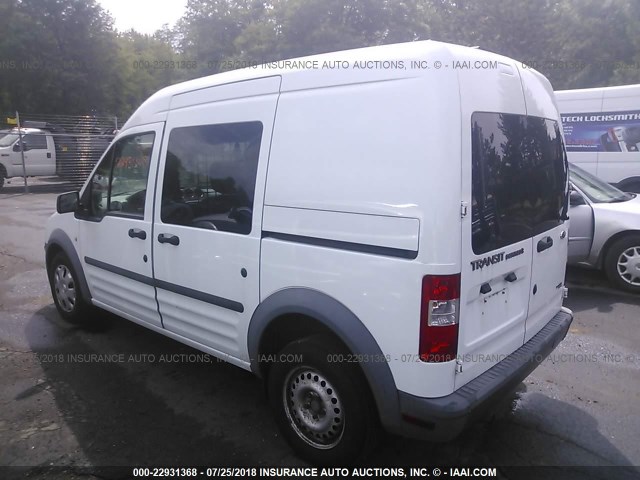 NM0LS6ANXCT114446 - 2012 FORD TRANSIT CONNECT XL WHITE photo 3