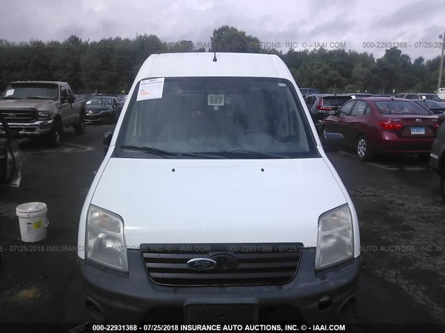 NM0LS6ANXCT114446 - 2012 FORD TRANSIT CONNECT XL WHITE photo 6