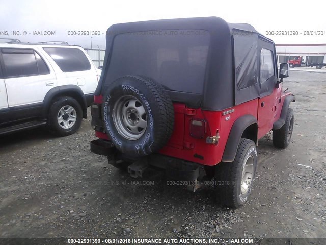 2J4FY29M6KJ109052 - 1989 JEEP WRANGLER / YJ  RED photo 6