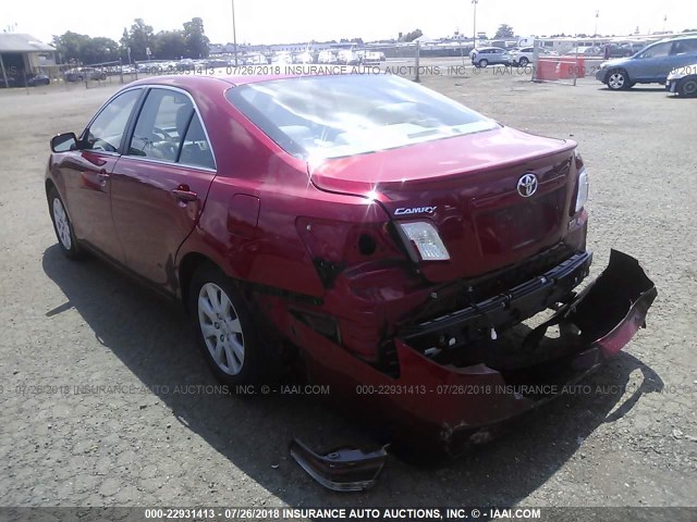 4T1BB46K38U050815 - 2008 TOYOTA CAMRY HYBRID RED photo 3