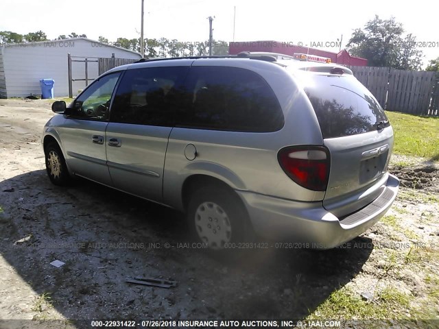 2C4GP44303R297741 - 2003 CHRYSLER TOWN & COUNTRY LX BLUE photo 3