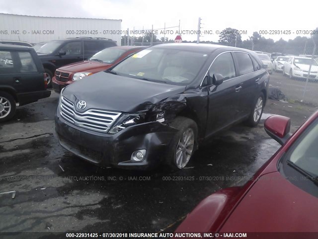 4T3ZE11A19U002855 - 2009 TOYOTA VENZA GRAY photo 2