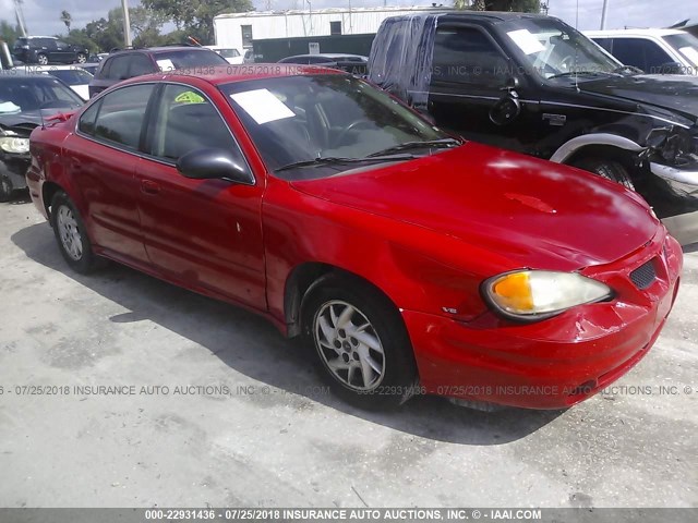 1G2NF52E43C231002 - 2003 PONTIAC GRAND AM SE1 RED photo 1