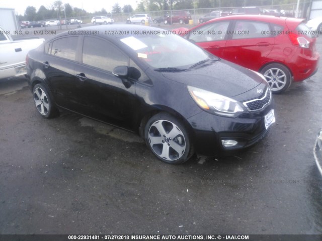 KNADN4A30C6075623 - 2012 KIA RIO EX/SX BLACK photo 1