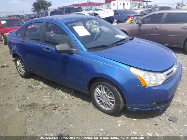 1FAHP3FN9BW102535 - 2011 FORD FOCUS SE BLUE photo 1