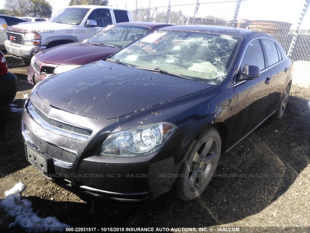 1G1ZC5EU7BF140207 - 2011 CHEVROLET MALIBU 1LT GRAY photo 2