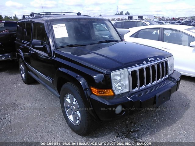 1J8HG582X6C295755 - 2006 JEEP COMMANDER LIMITED BLACK photo 1