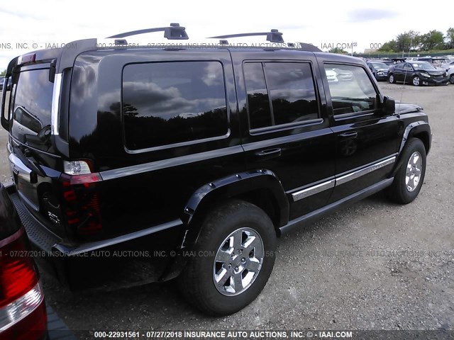 1J8HG582X6C295755 - 2006 JEEP COMMANDER LIMITED BLACK photo 4