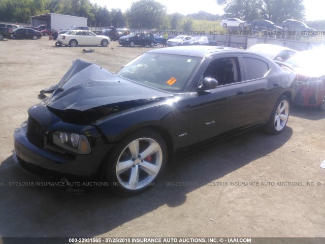 2B3KA73W18H144308 - 2008 DODGE CHARGER SRT-8 BLACK photo 2