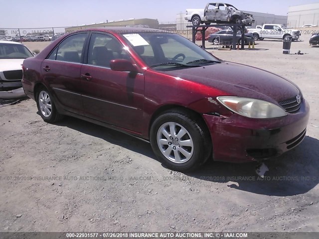 JTDBE32K430240201 - 2003 TOYOTA CAMRY LE/XLE RED photo 1