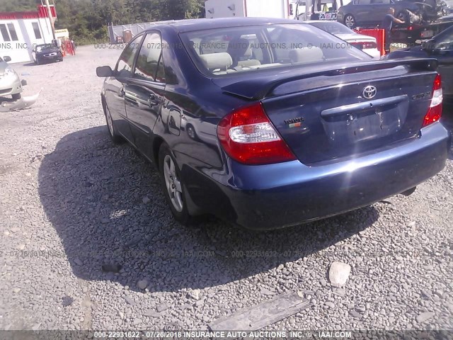 4T1BE32K53U655337 - 2003 TOYOTA CAMRY LE/XLE/SE 海军蓝 照片 3