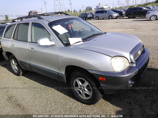 KM8SB12B34U574397 - 2004 HYUNDAI SANTA FE GL SILVER photo 1