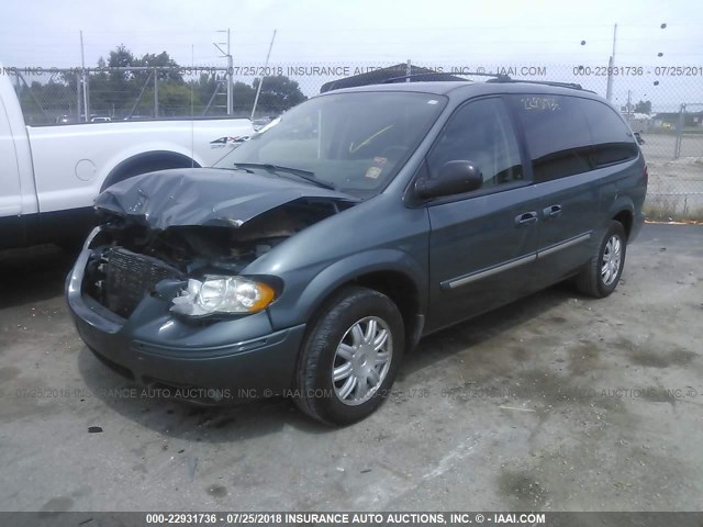 2A4GP54L37R183187 - 2007 CHRYSLER TOWN & COUNTRY TOURING GRAY photo 2