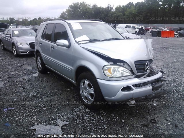 4JGAB57E23A425310 - 2003 MERCEDES-BENZ ML 350 SILVER photo 1