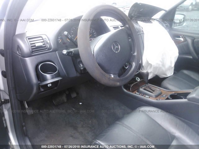 4JGAB57E23A425310 - 2003 MERCEDES-BENZ ML 350 SILVER photo 5