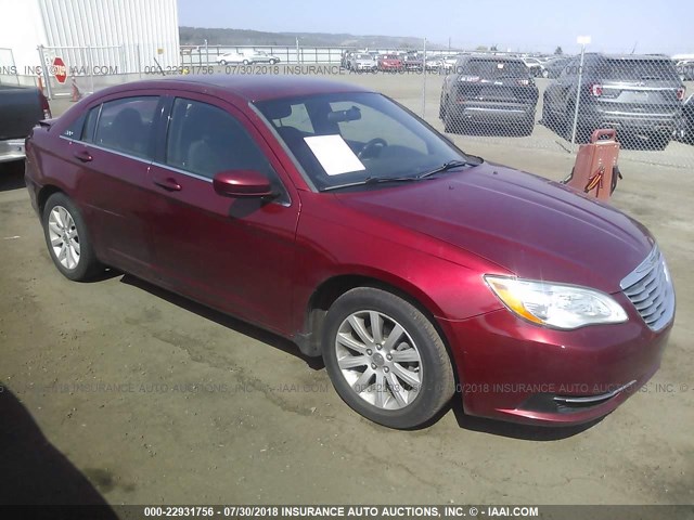 1C3CCBBB9EN190751 - 2014 CHRYSLER 200 TOURING RED photo 1