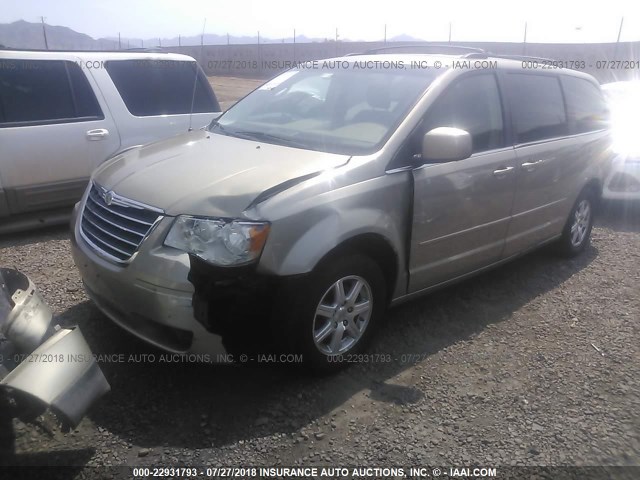 2A8HR54P58R694742 - 2008 CHRYSLER TOWN & COUNTRY TOURING GOLD photo 2