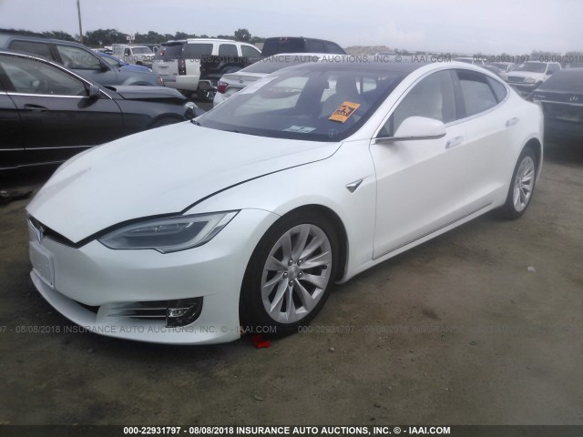 5YJSA1E19HF208839 - 2017 TESLA MODEL S Սպիտակ լուսանկար 2