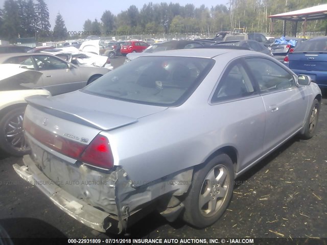 1HGCG2258YA037687 - 2000 HONDA ACCORD EX SILVER photo 4