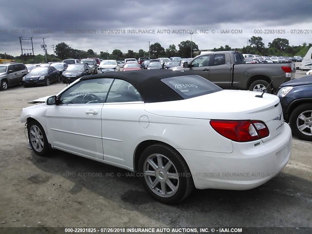 1C3LC55R18N207881 - 2008 CHRYSLER SEBRING TOURING WHITE photo 3