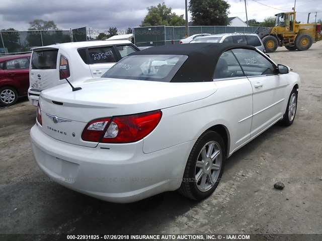 1C3LC55R18N207881 - 2008 CHRYSLER SEBRING TOURING WHITE photo 4