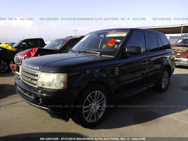 SALSF25426A916530 - 2006 LAND ROVER RANGE ROVER SPORT HSE BLACK photo 2