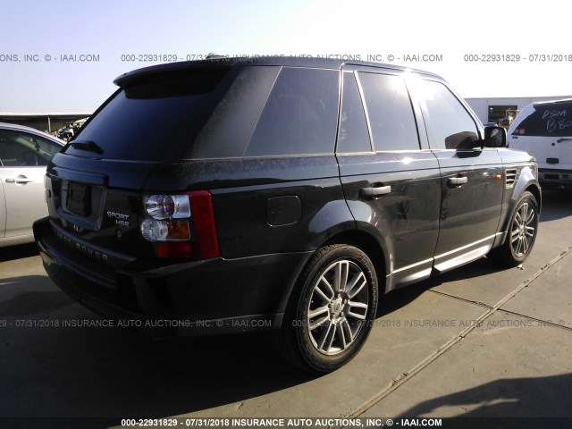 SALSF25426A916530 - 2006 LAND ROVER RANGE ROVER SPORT HSE BLACK photo 4