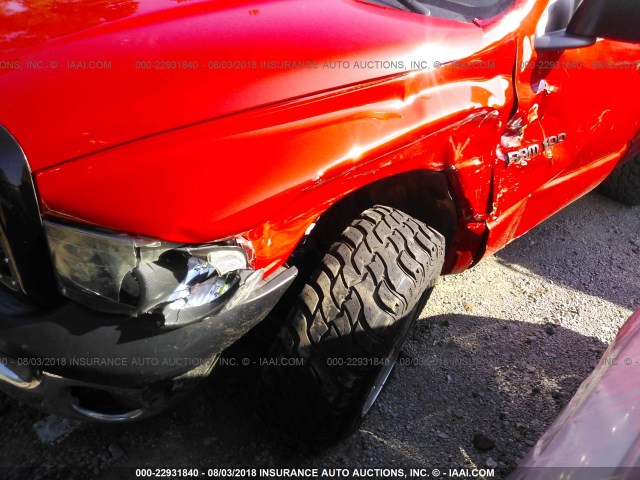 1D7HA16K15J618949 - 2005 DODGE RAM 1500 ST RED photo 6