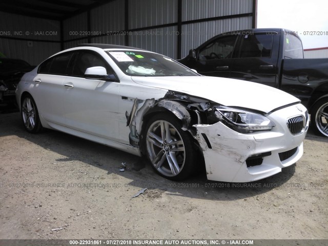 WBA6A0C55FD318001 - 2015 BMW 640 I/GRAN COUPE WHITE photo 1