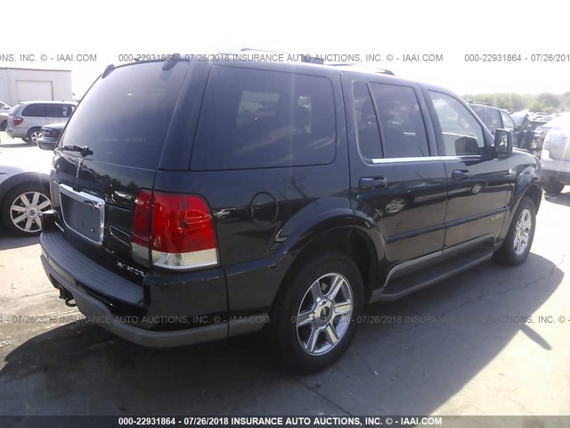 5LMEU88H64ZJ35142 - 2004 LINCOLN AVIATOR BLACK photo 4