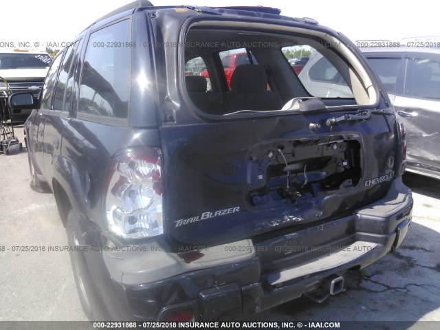 1GNDS13S142167015 - 2004 CHEVROLET TRAILBLAZER LS/LT BLACK photo 6