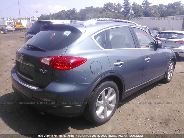 JNKAJ09F08M355519 - 2008 INFINITI EX35 JOURNEY GRAY photo 4