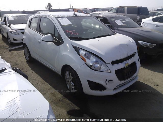 KL8CB6S94EC507908 - 2014 CHEVROLET SPARK LS WHITE photo 1