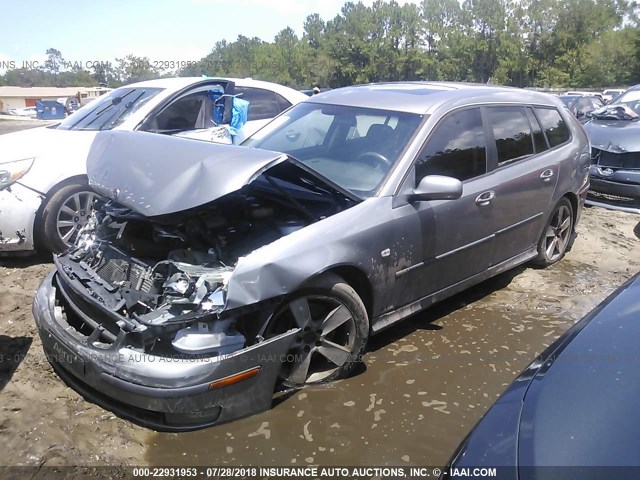 YS3FH51U461101085 - 2006 SAAB 9-3 AERO GRAY photo 2